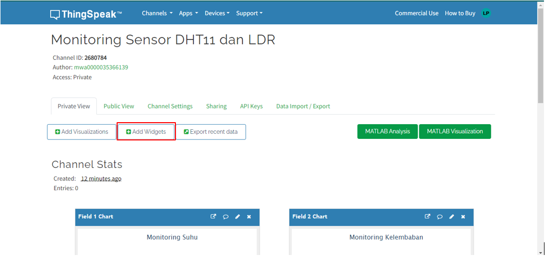 ThingSpeak : Platform IoT untuk Monitoring Data - Edutic Academy