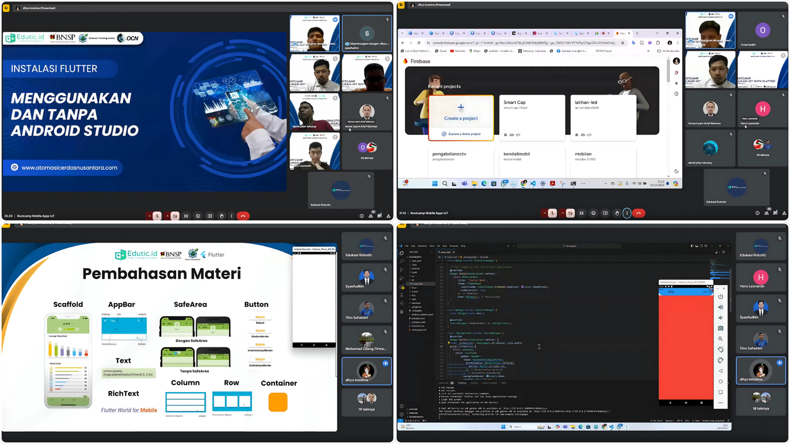 Bootcamp Mobile Apps IoT Flutter Batch 1 - Edutic Academy