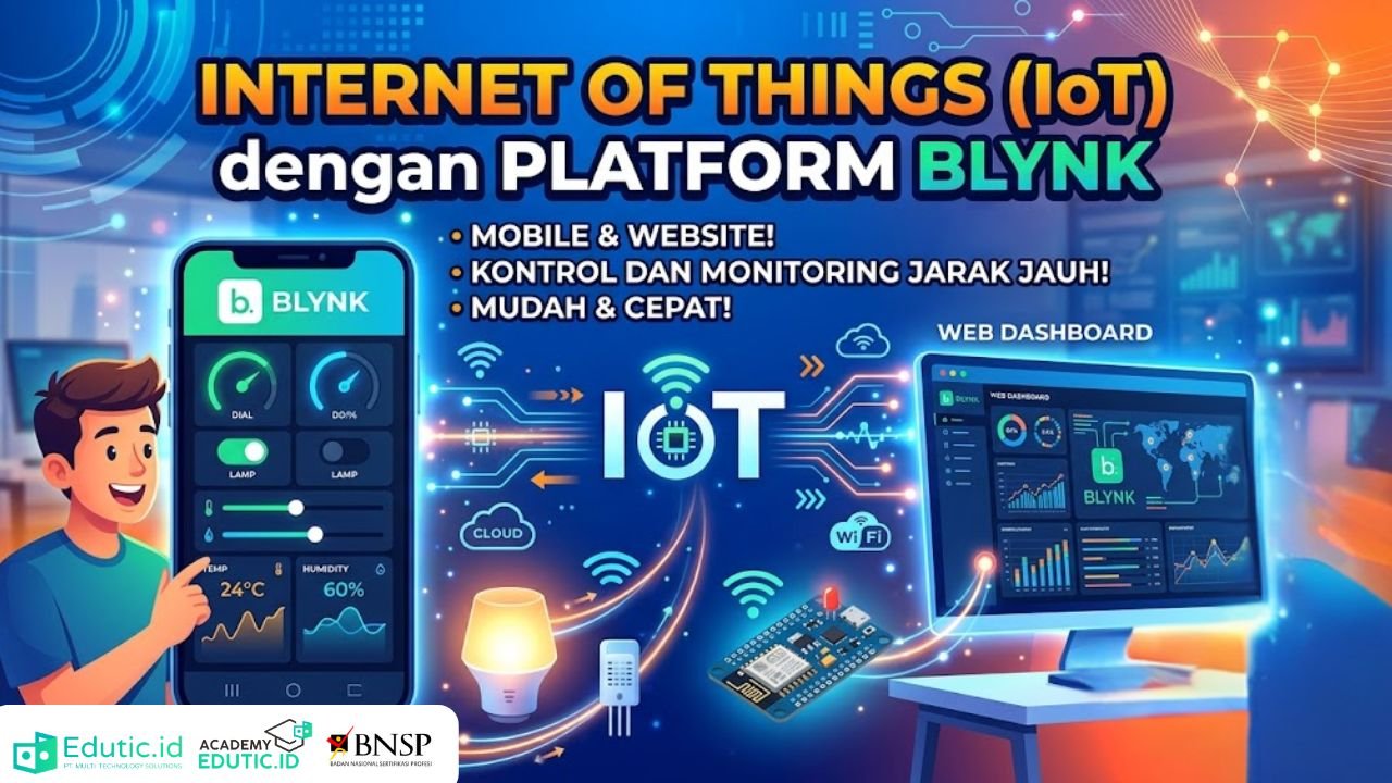 Internet of Things (IoT) with Platform Blynk Mobile and Dashboard Website