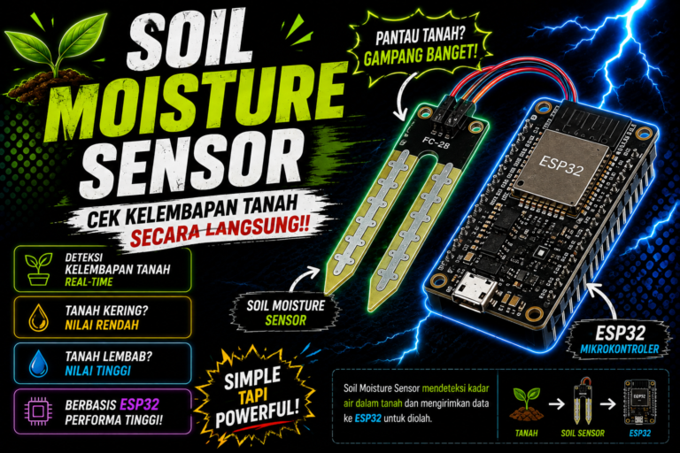 Sistem Monitoring Kelembapan Tanah Menggunakan Soil Moisture Sensor
