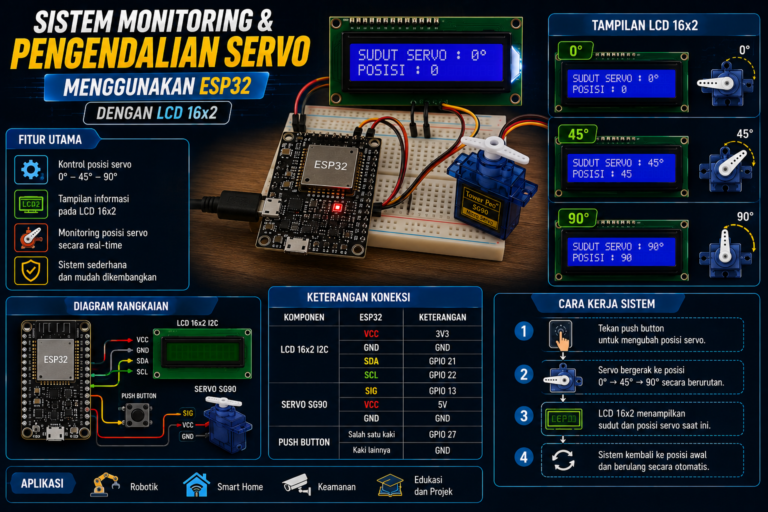Pengendalian Motor Servo SG90 Menggunakan ESP32