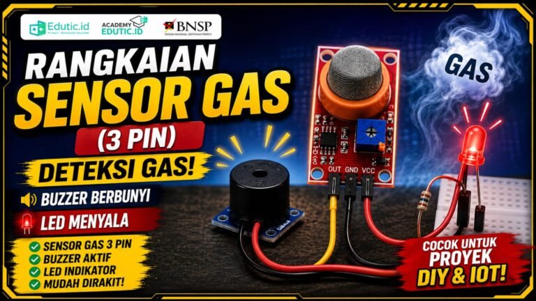 Sensor Gas ESP32 dengan LED dan Buzzer sebagai Alarm Pendeteksi Gas