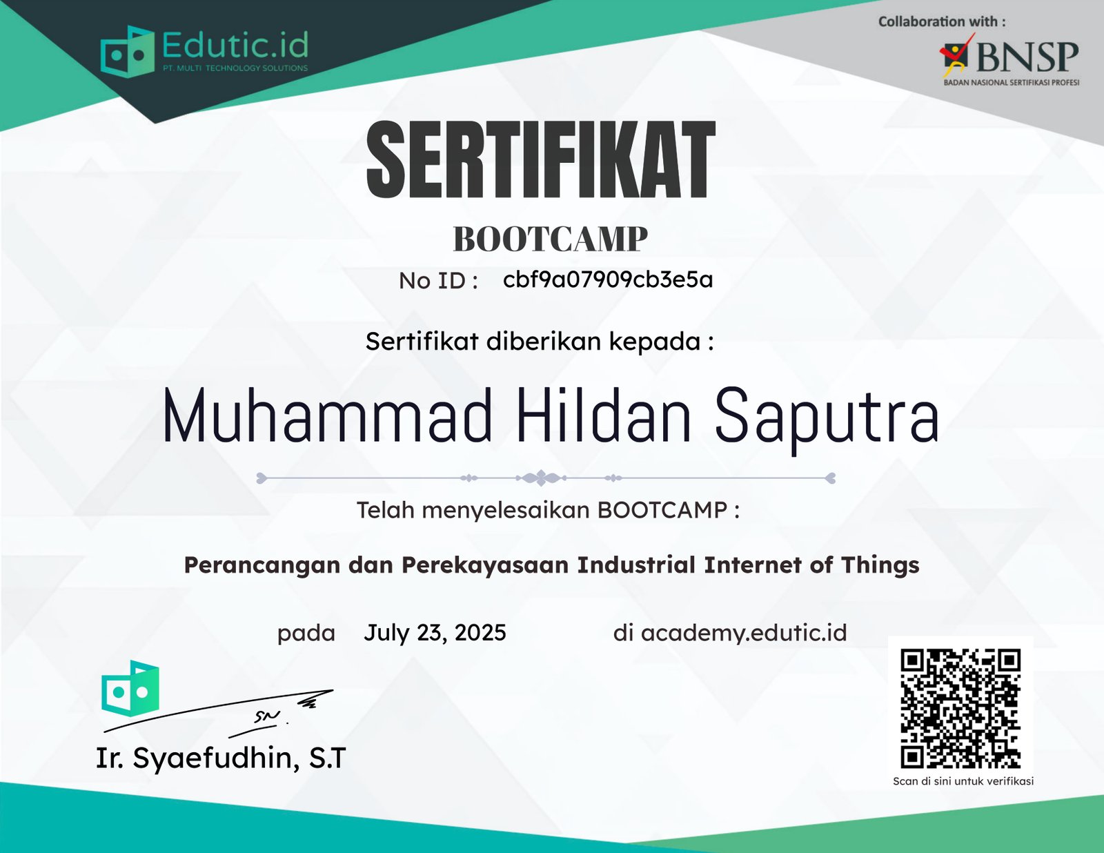 Bootcamp Perancangan dan Perekayasaan Industrial Internet of Things #0525